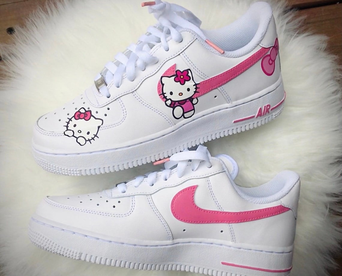 Custom Nike Hello Kitty Shoes Custom Nike Air Force 1