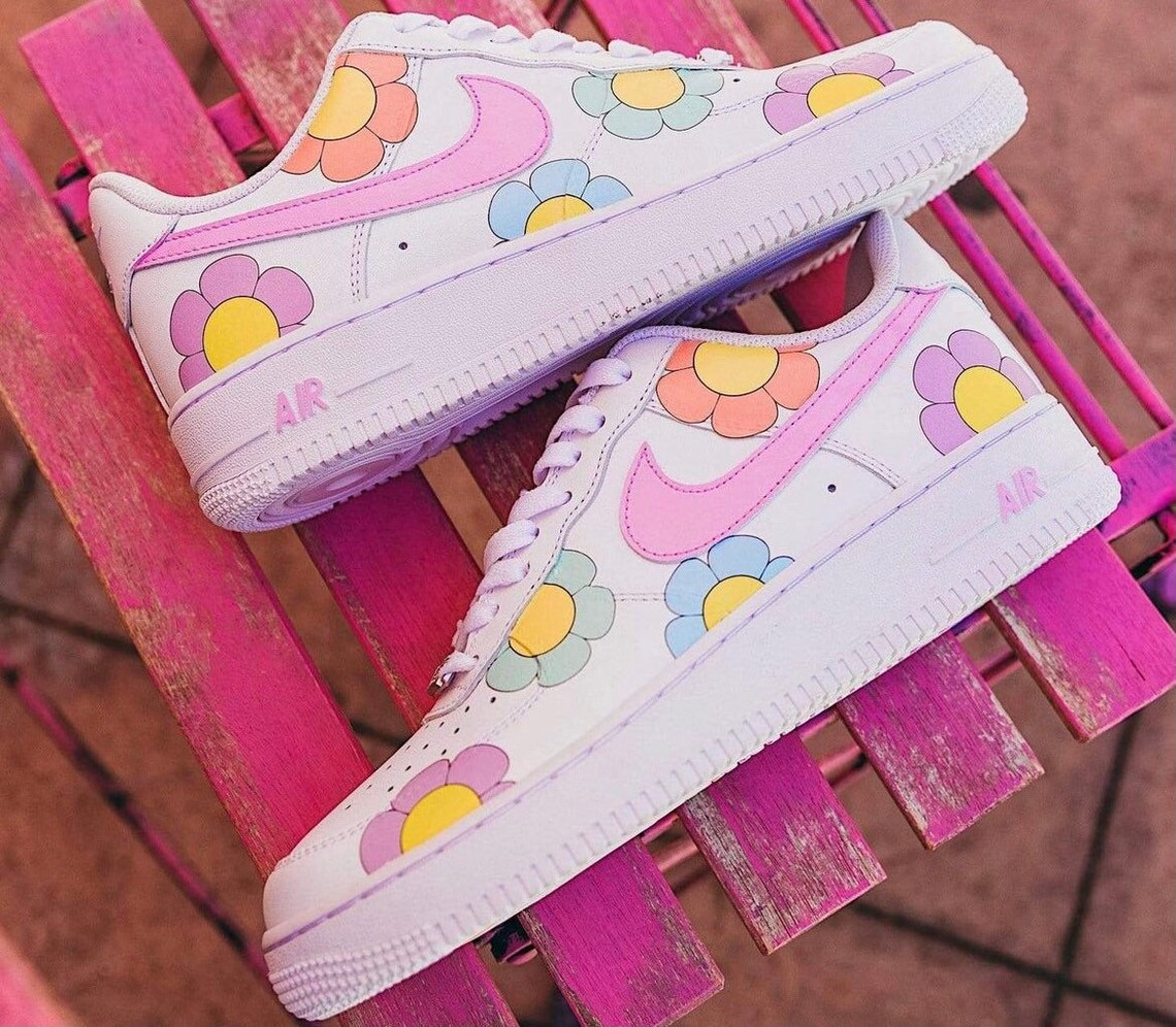 flower air force 1 custom