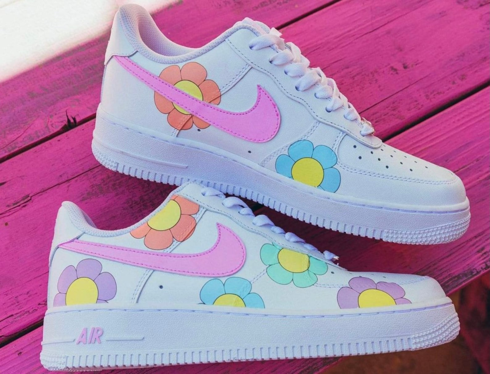Custom Nike Flower Air Force 1 Nike Flowers Custom Flower | Etsy