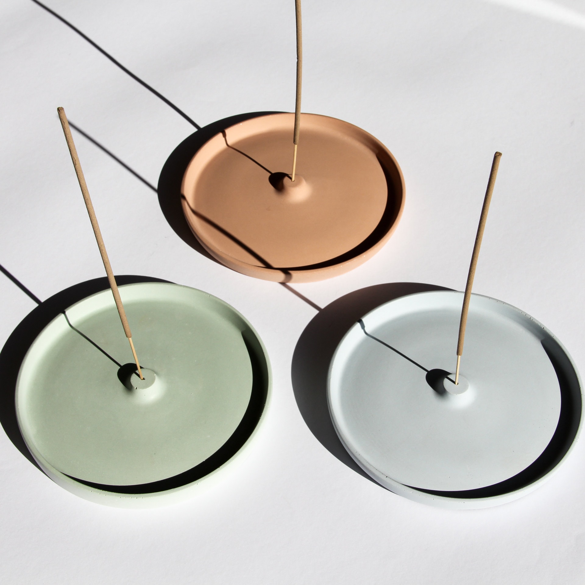 Porte-Bâton d'encens en Béton Fait à La Main Dans Des Couleurs Pastel