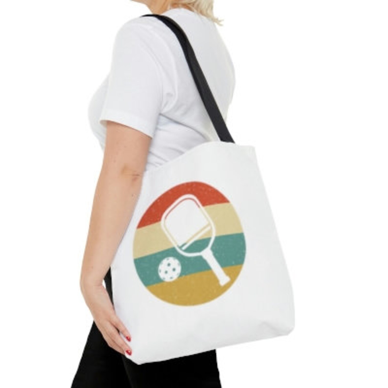 Pickleball Tote Bag Retro Pickleball Design Tote Bag Etsy