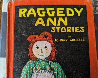 Libro Raggedy Ann Stories de Johnny Gruelle / Libro Raggedy Ann de 1961/ Libro Vintage Raggedy Ann Stories