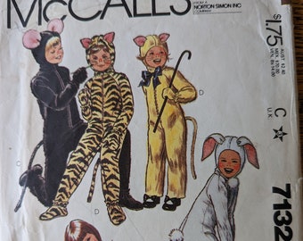 Vintage McCalls Children's  Costume Pattern Size 6
