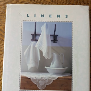 Linens and Lace Book by Tricia Foley /  Linens and Lace Decor Book / Shabby Chic Linens Book / 1990s Decorating Book