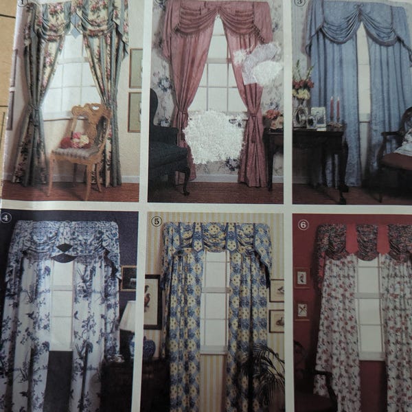 Drapery Patterns Etsy