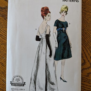 Vogue Vintage Model Pattern #V1965/ Vogue 1965 /Vogue Formal Dress Pattern from 1963/ Vintage Vogue Pattern