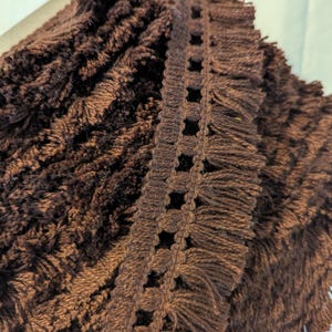vintage brown fringe /15 yardsof vintage brown fringe/ Quality fabric trim for pillows and upholstery