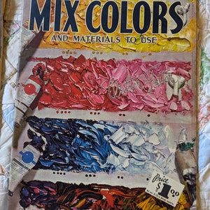 Walter Foster Art Book / How to Mix Colors/ Vintage art book