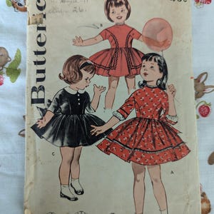Butterick 9518/ Vintage Mädchen Kleid Schnittmuster Größe 60/ Schnittmuster aus den 60er/60er Jahren Butterick 9518