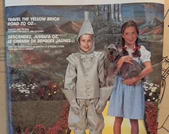 Vintage McCall's Adult Costume Pattern /Size medium men's and women's cosplay/ McCall's 2202/ Adult Wizzard of Oz Costume pattern