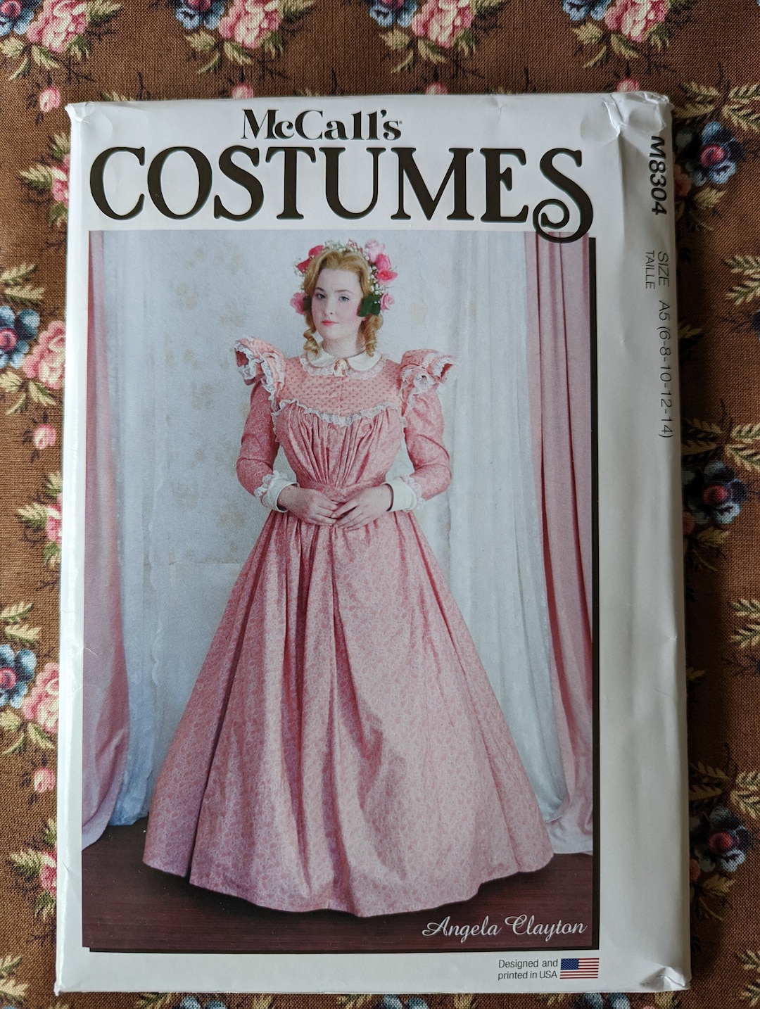 Victorian Tea Gown/ Mccalls Costumes/ Angela Claton Design/ Pattern