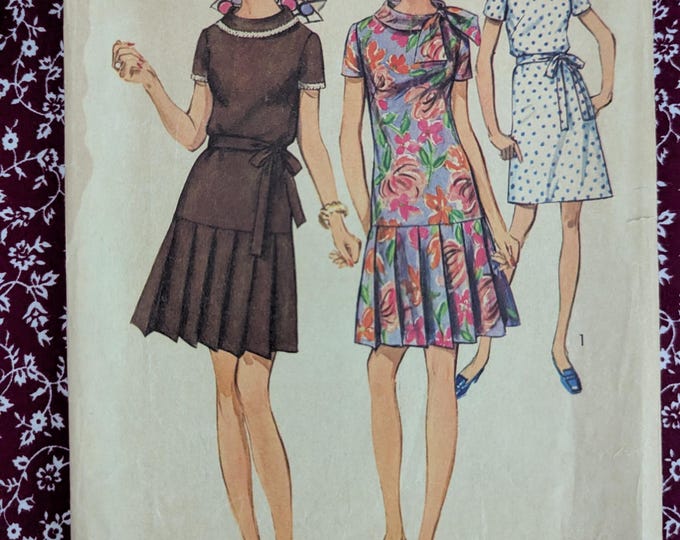 Simplicity Patterns 41 Simplicity 8602/ Vintage Dropped Waist Dress. Pattern From 1969/vintage ...