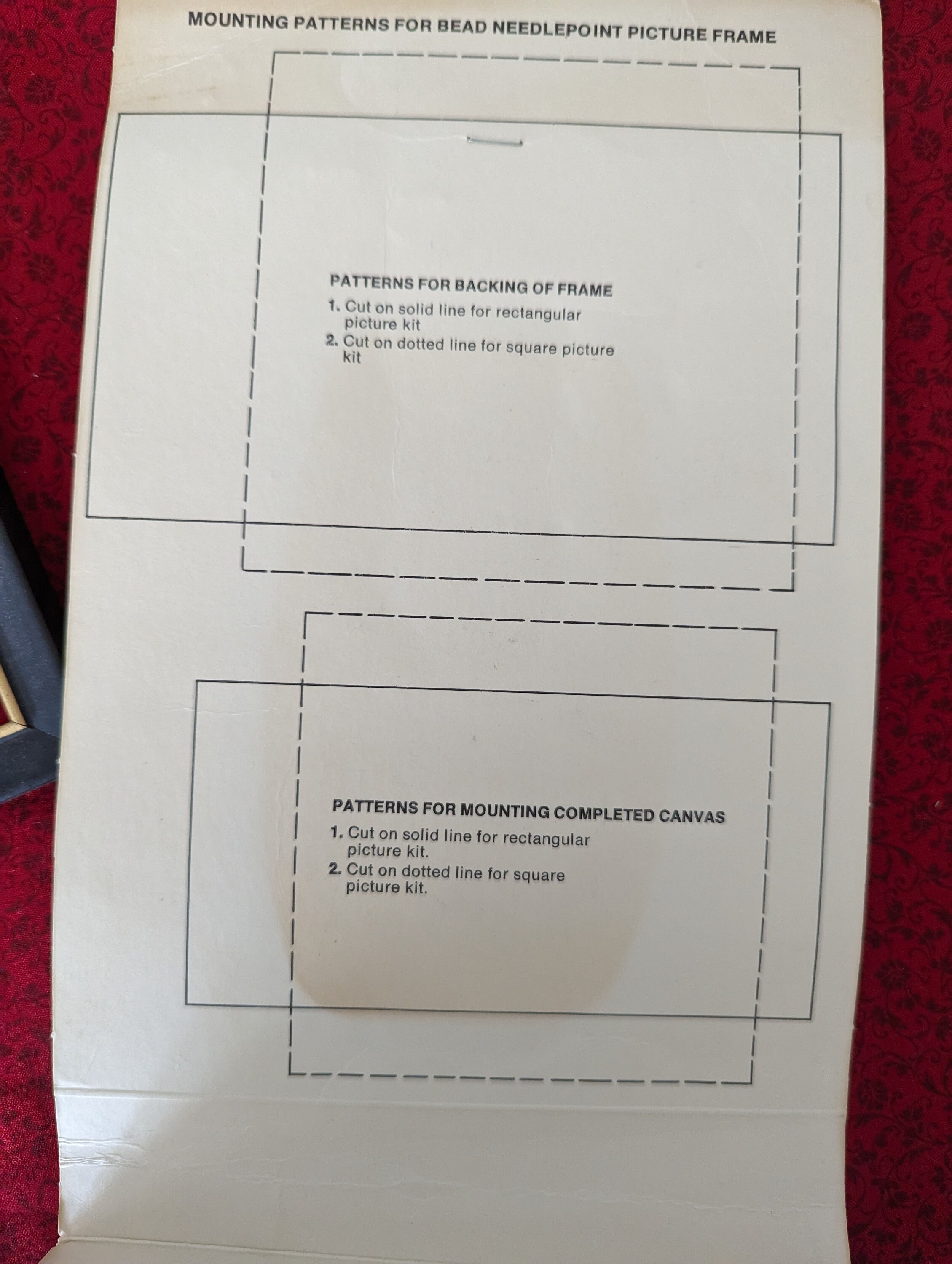 1970s Beaded Needlepoint Kit / Vintage Craft Kit From 1976 / Etsy