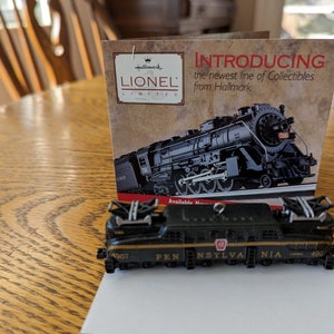 Hallmark Keepsake Ornament / Third in the Lionel Train Series / Dated 1998 / Pennsylvania GG-1 Locomotive / Collectable Christmas Ornament