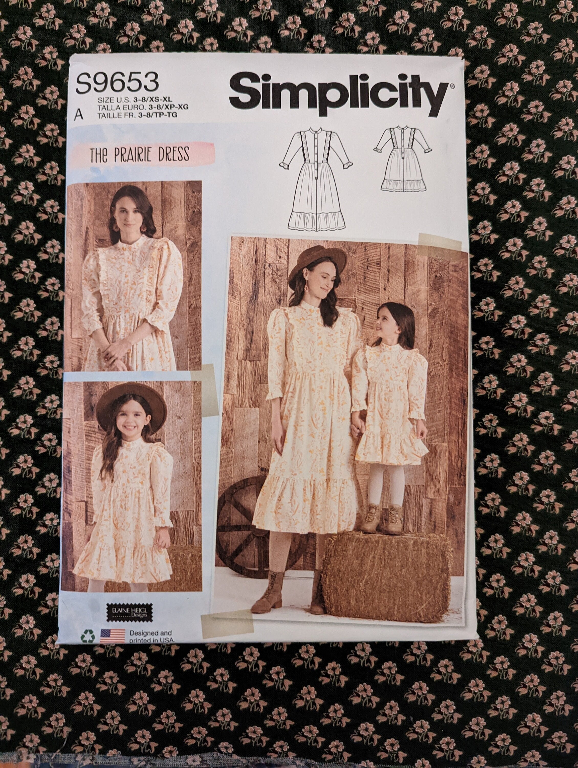 Simplicity 9653/ The Prairie Dress/ Gunne Sax Style/ Mother /daughter  pattern/Laura Ashley Style