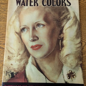 Walter Foster Art Book / How to do Water Colors/ Vintage art book