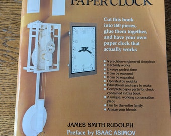 Make Your own Working Clock by James Rudolph/Preface by Isaac Asimov/Craft Kit from 1983