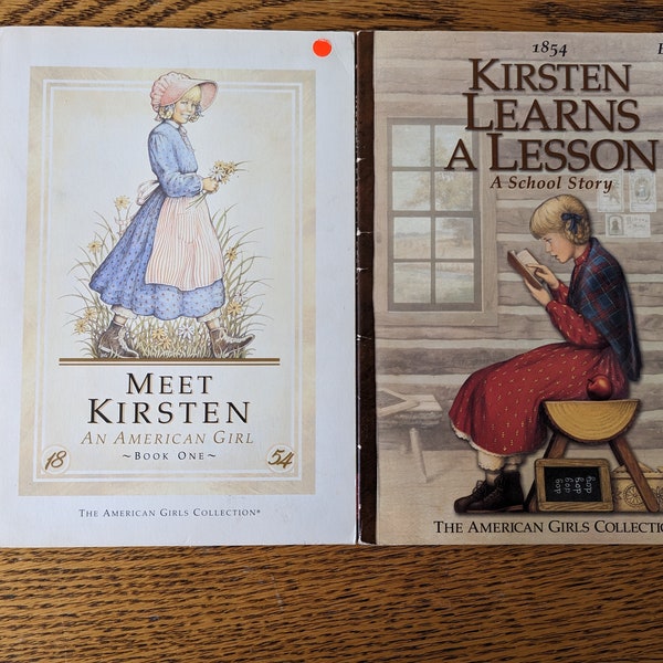 American Girl Kirsten Books /Set of Two American Girl Books / Rare Kirsten American Girl Books