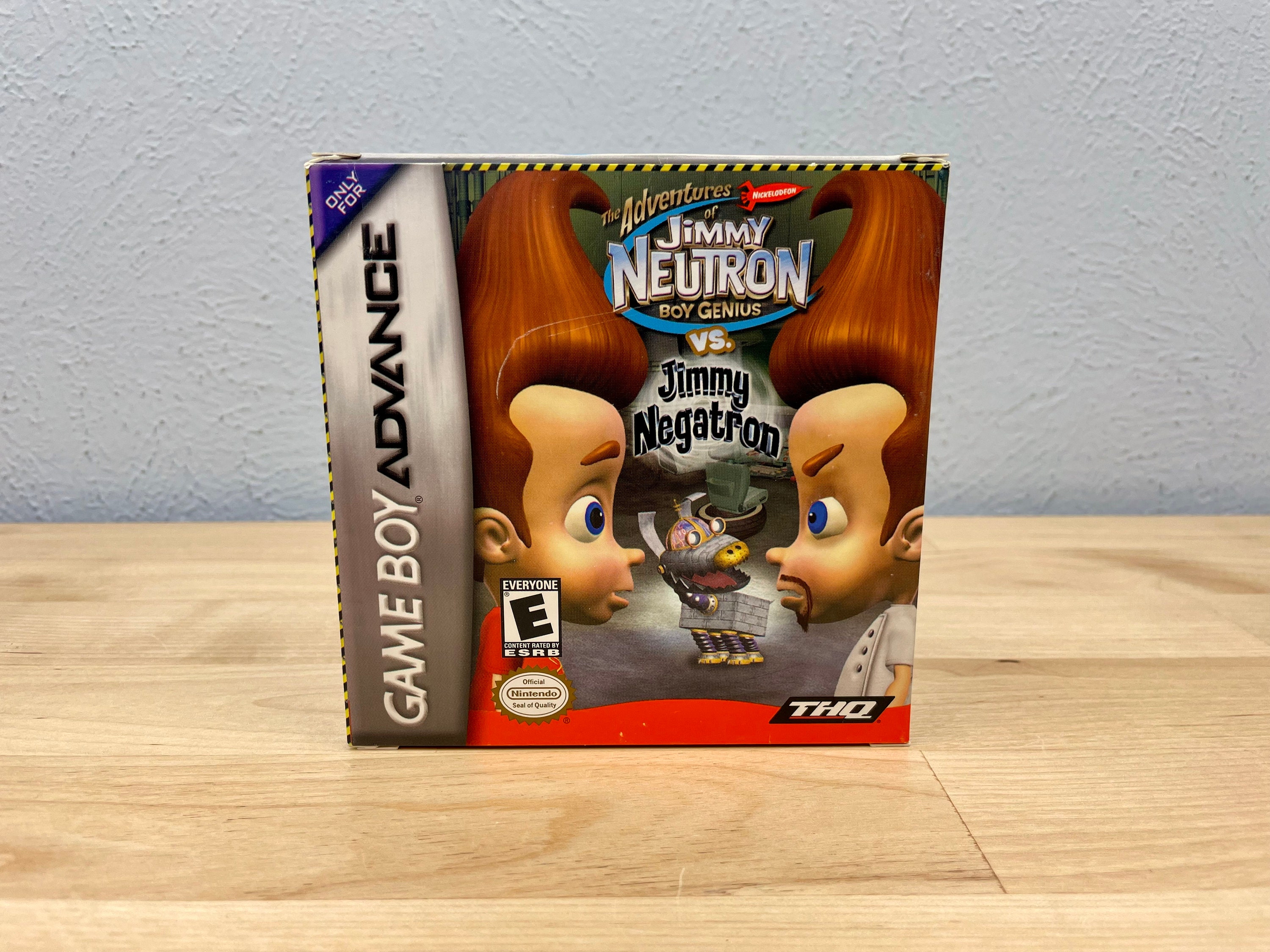 Jimmy Neutron Boy Genius vs Jimmy Negatron Gameboy Advance CIB