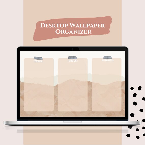 Desktop Wallpaper Organizer Desktop Organizer for Students Etsy
