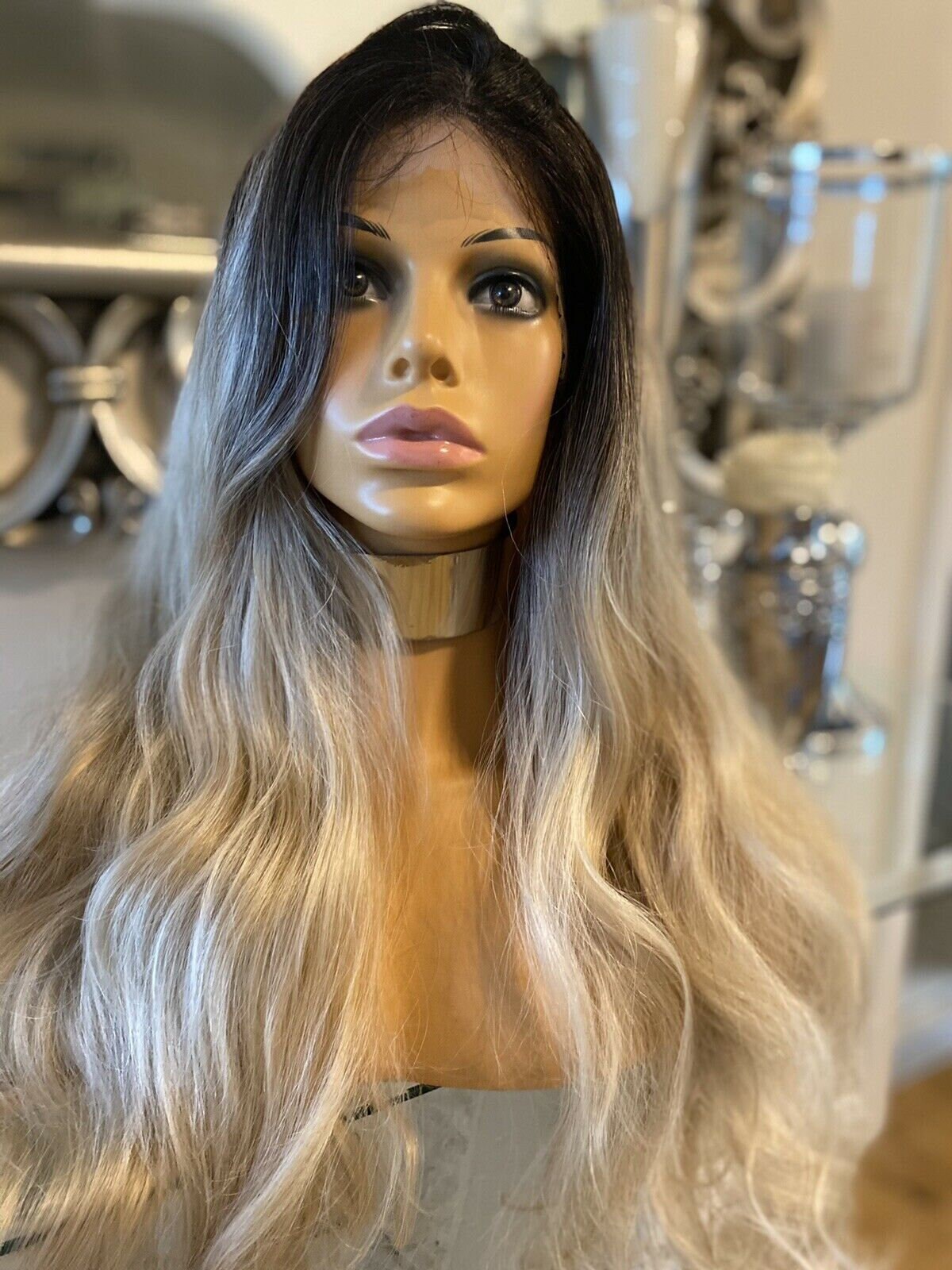 Blonde human hair Lace Front wig Wavy Wig lace front Wig Etsy