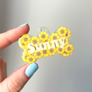 Sun Flower Pet Tags