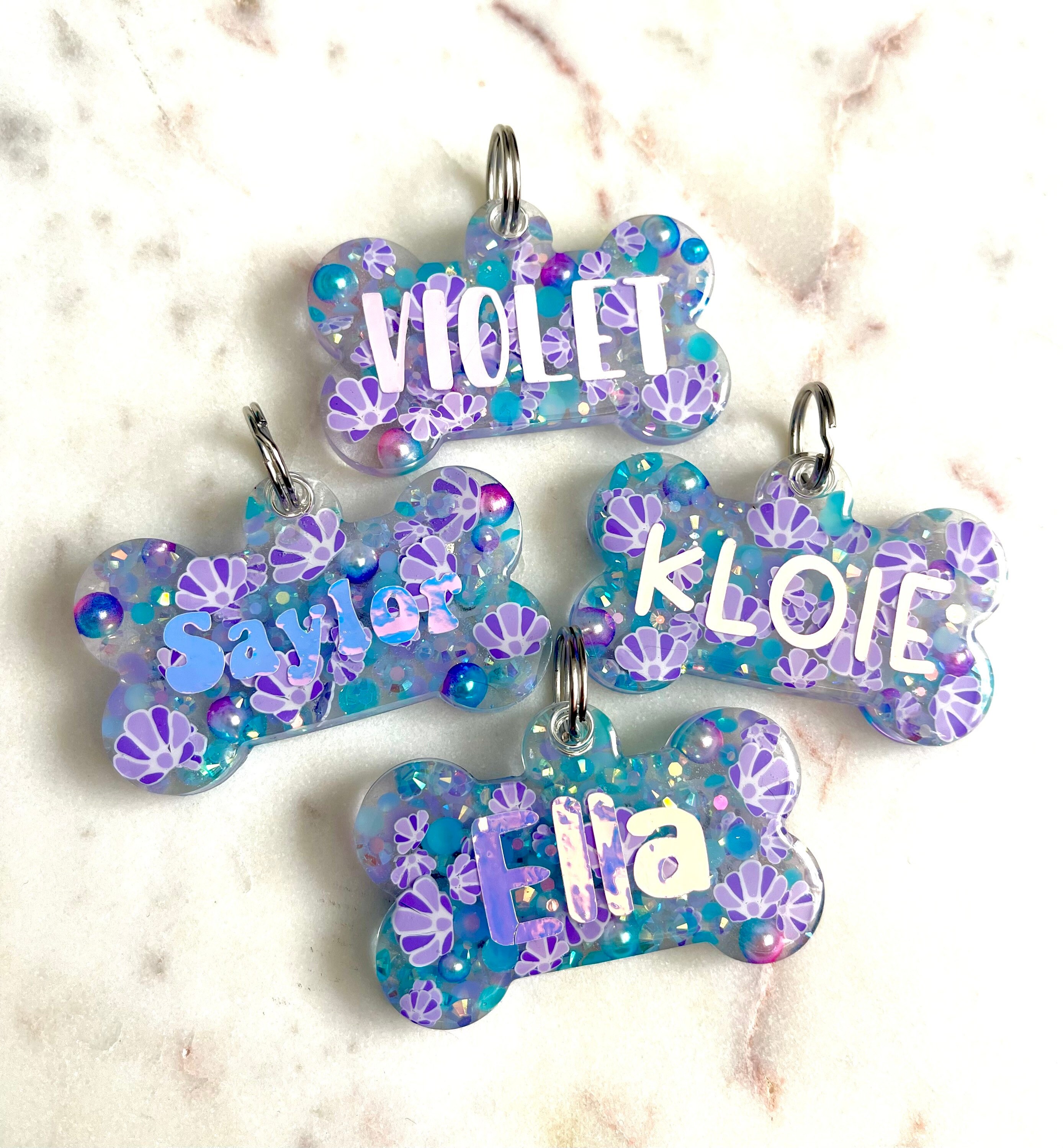 Sea Shell Pet Tag - Etsy