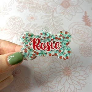 Rose Pet Tag