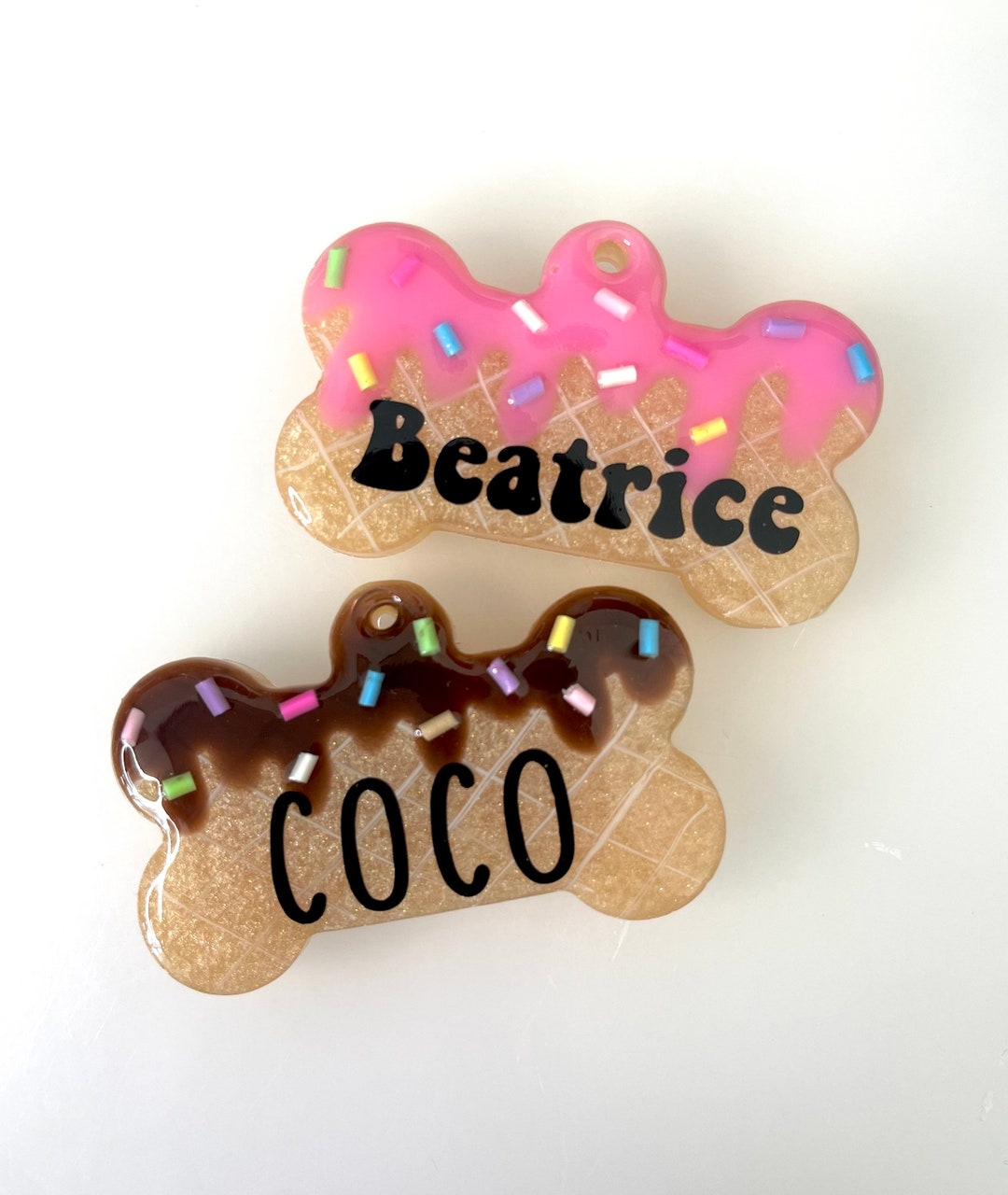 Ice Cream Pet Tag - Etsy
