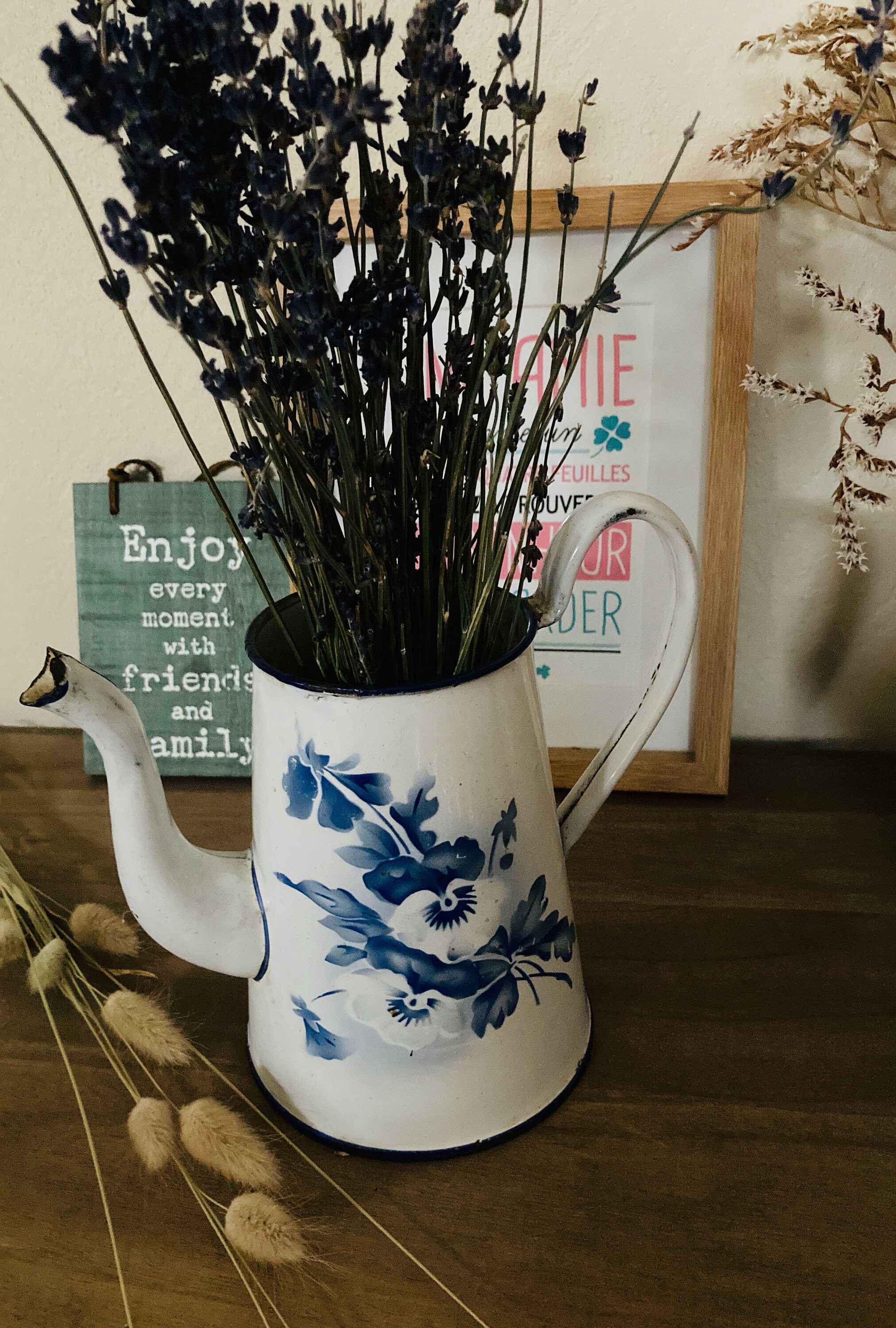 Mignonne Cafetière Émaillée Vintage