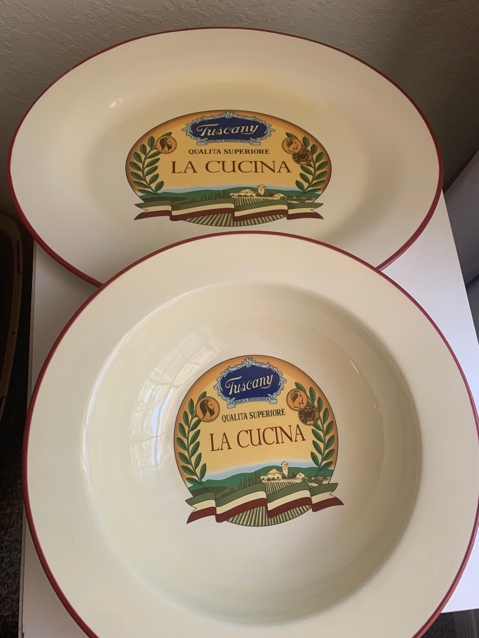 La Cucina Pasta Serving Bowls and Tray Etsy