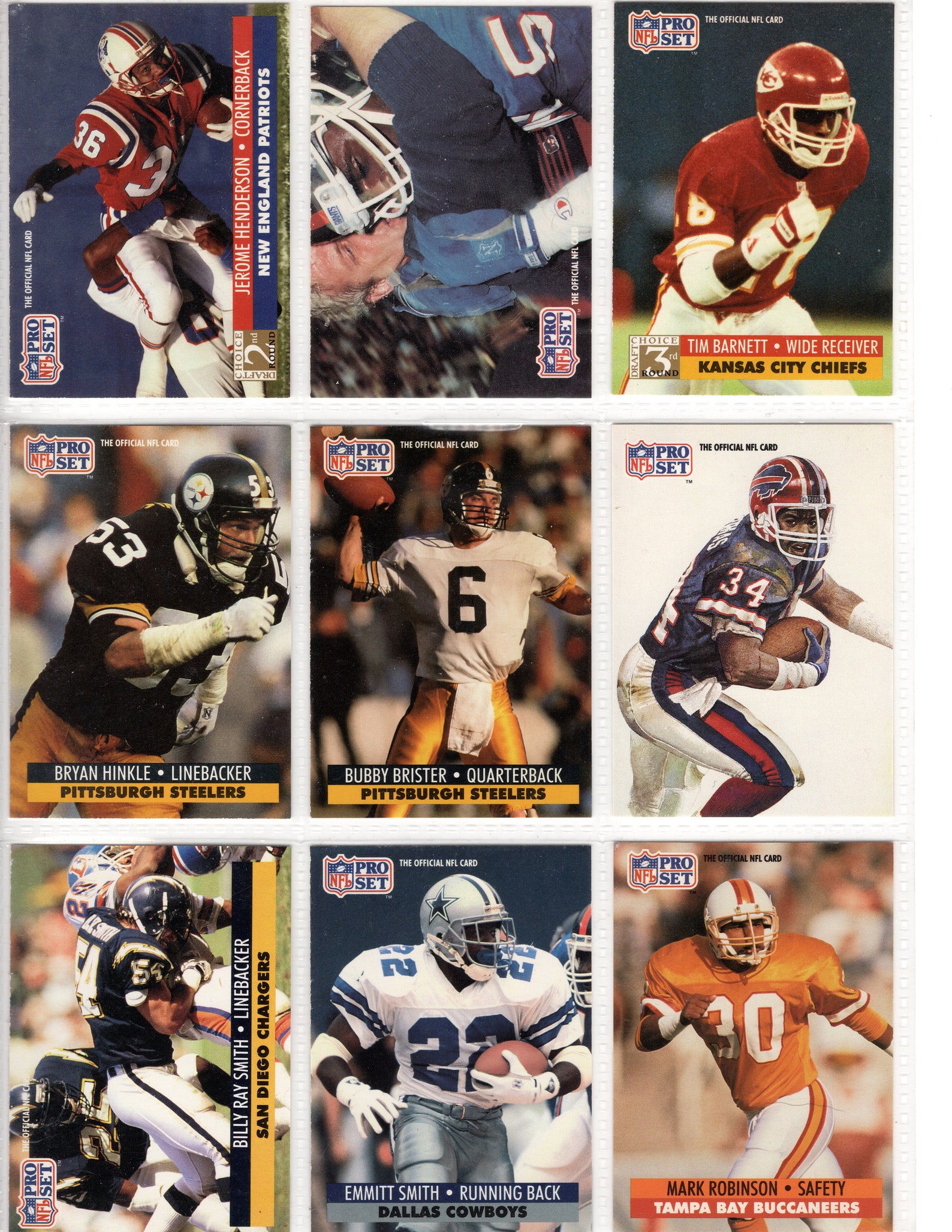 NFL Pro Set Football Cards 36 Card Lot Etsy
