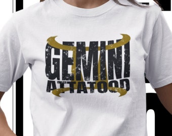Gemini graphic tee, zodiac sign, Celestial tee, womens zodiac gift, Astrology apparel, Horoscope tshirt, Gemini print, Tshirt gift