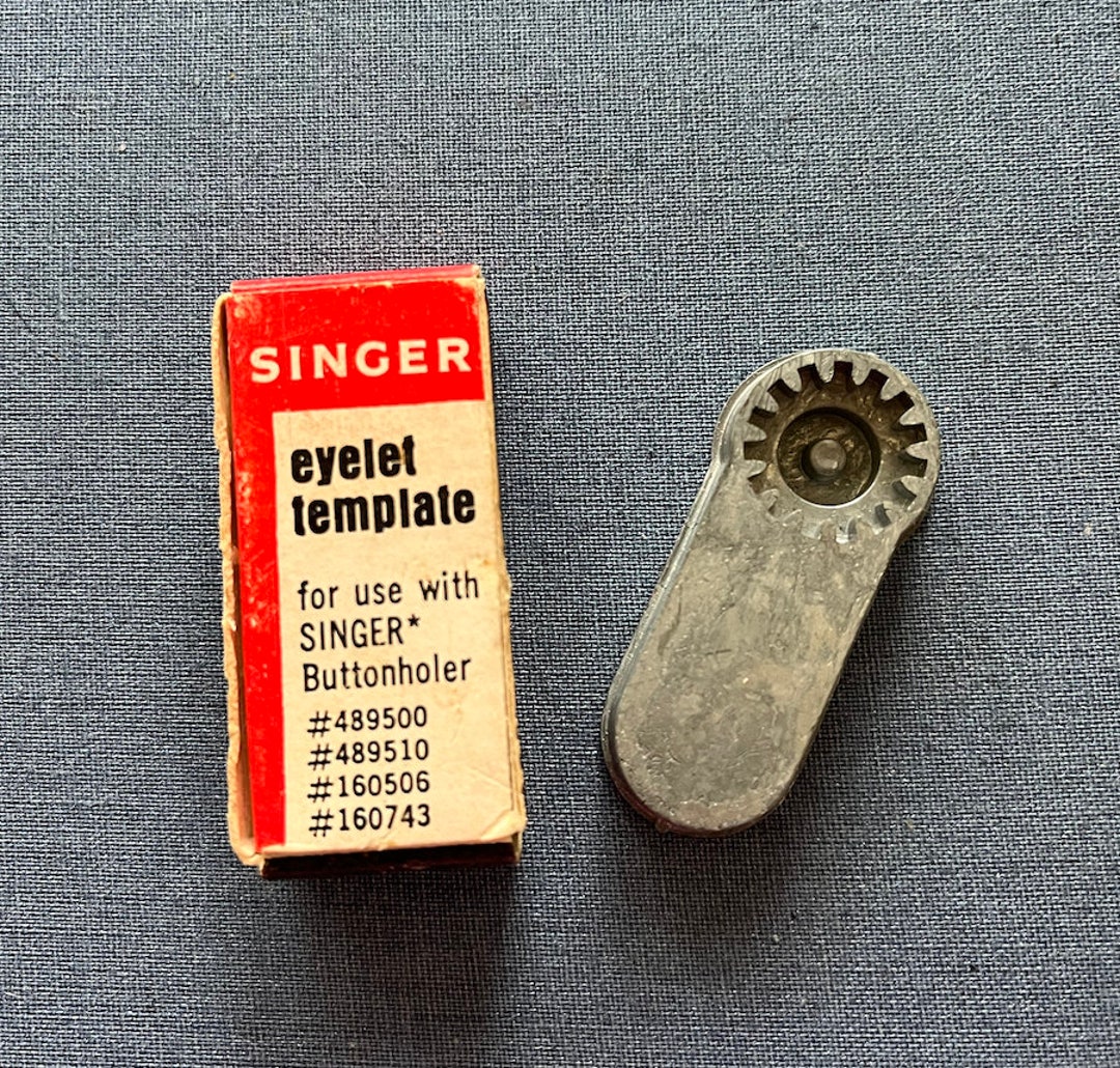 Vintage Singer Buttonholer Eyelet Cam With Box Etsy