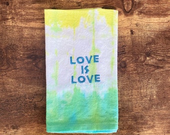 Love is Love Tie Dye Cloth Napkins (Ensemble de 4)