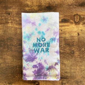 No More War Tie Dye Cloth Napkins (Set of 4)