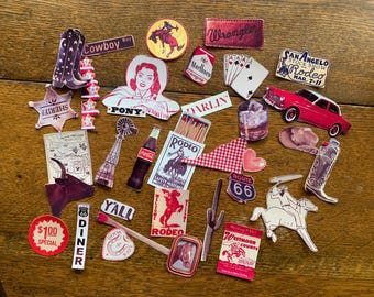 The Western Gothic Sticker Pack, BUJO Bullet Journal, Stationary, Stickers, Ephemera, Journaling, Collaging 90S 70S