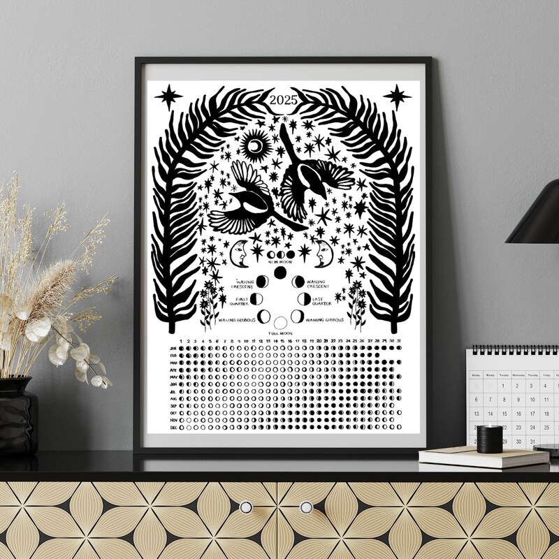 2025 Folklore Calendar Etsy UK