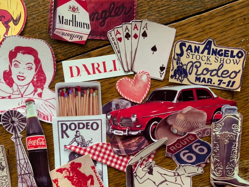 The Western Gothic Sticker Pack, BUJO Bullet Journal, Stationary, Stickers, Ephemera, Journaling, Collaging 90S 70S image 8