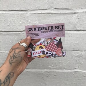 The Western Gothic Sticker Pack, BUJO Bullet Journal, Stationary, Stickers, Ephemera, Journaling, Collaging 90S 70S image 10