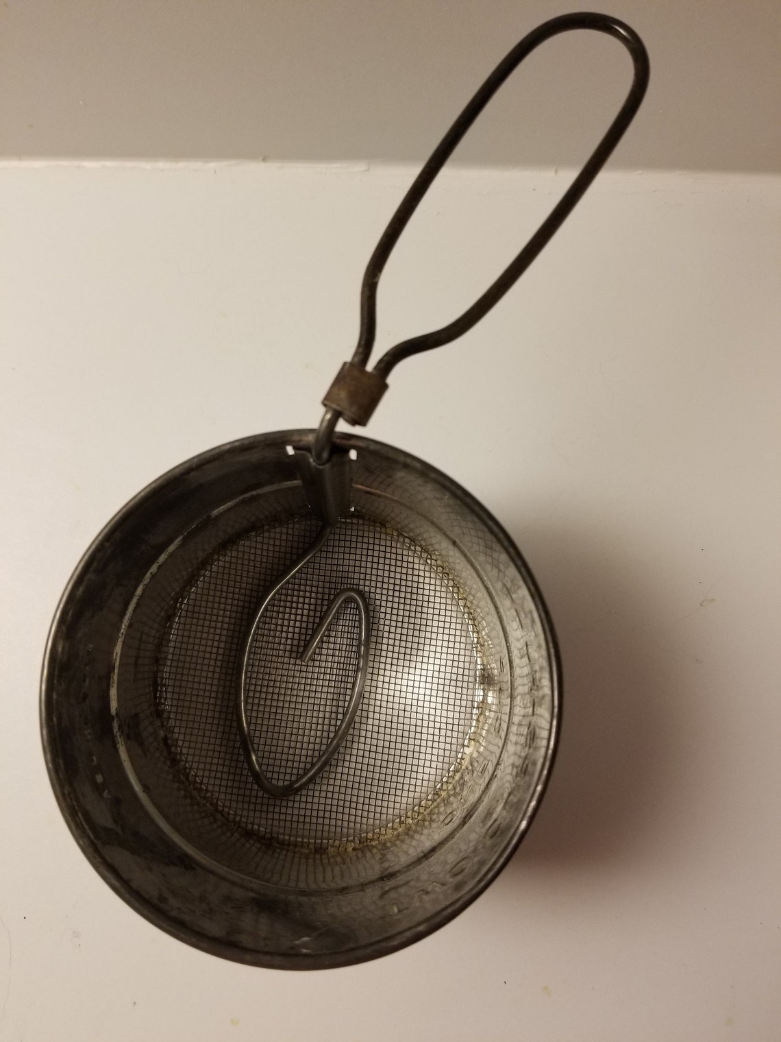 Vintage / Antique Old Fashioned Metal Hand Flour Sifter Etsy