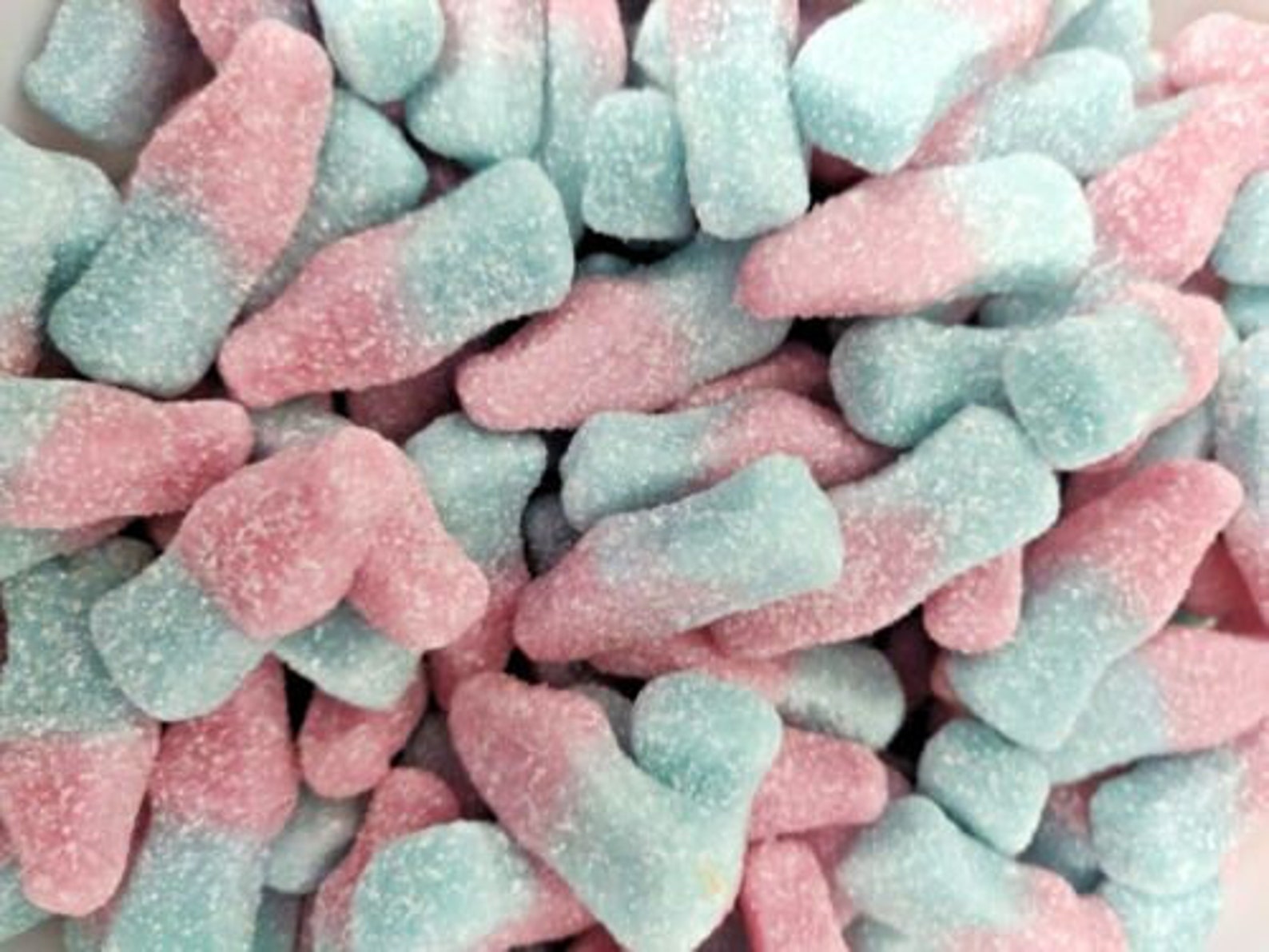 Fizzy Bubblegum Bottles Pink and Blue Sweets Sweets for Etsy UK