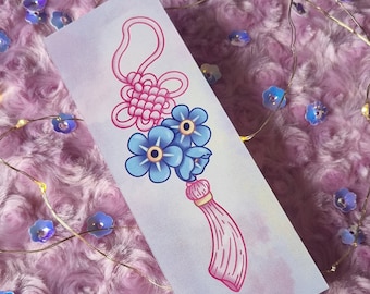 Forget Me Not Bookmark // Signets Kawaii // Cadeaux livresques mignons