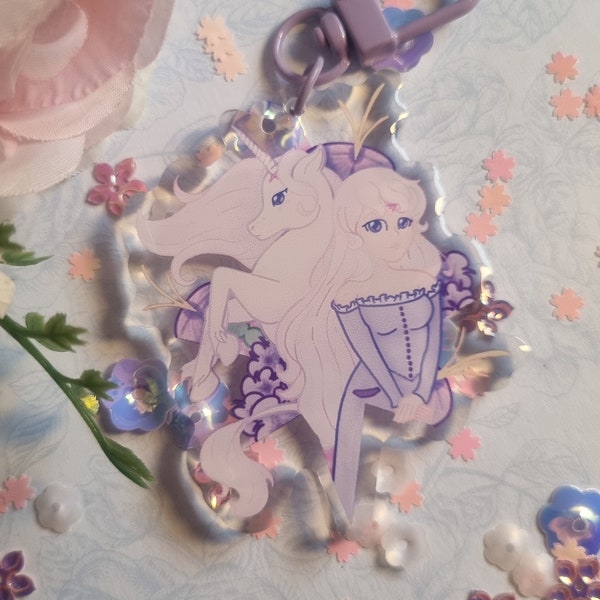 Unicorn Princess Keyring // Double Sided Keychain // Cute Gifts, Accessories