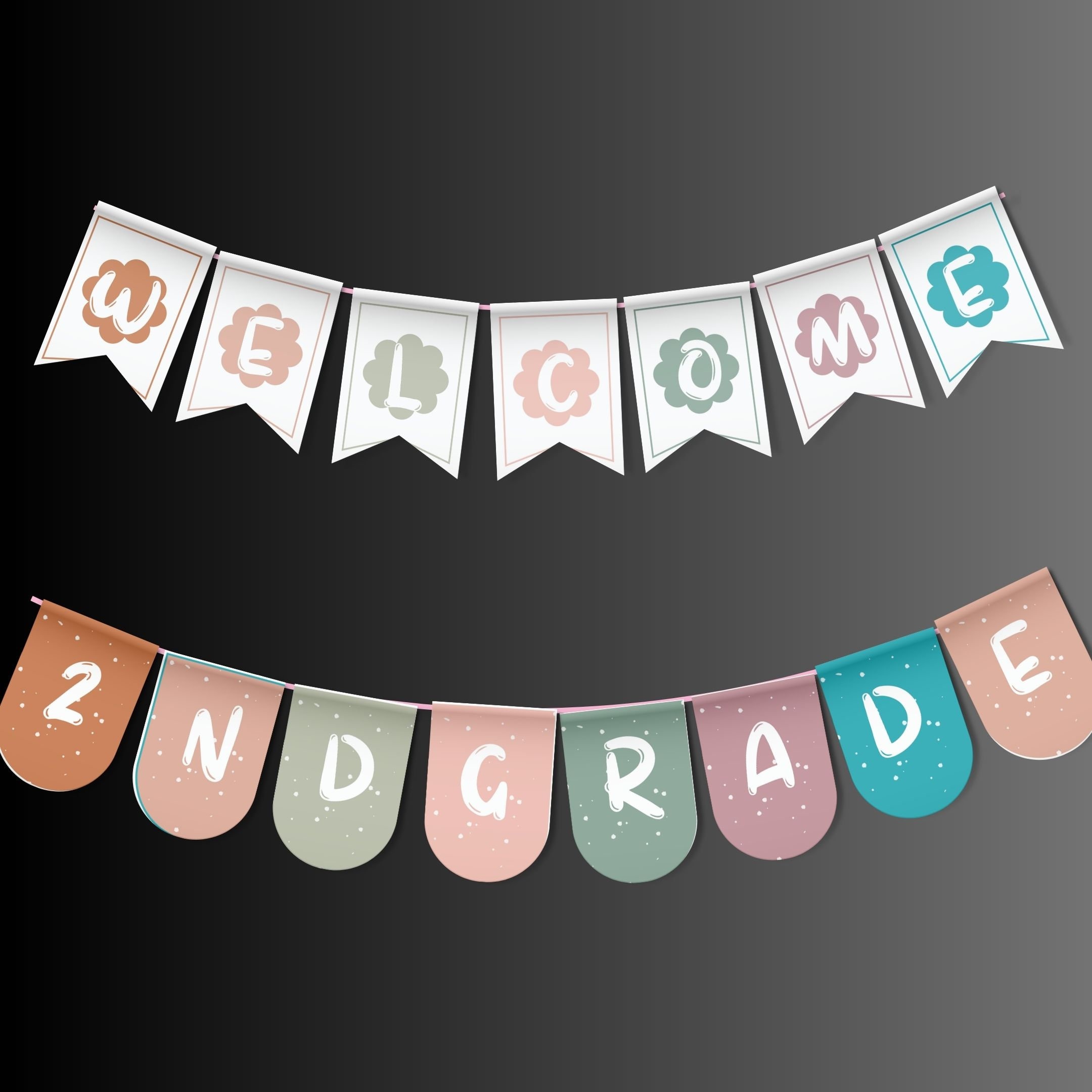 Classroom Bulletin Board Letters, Editable in Canva, PASTEL Modern ...