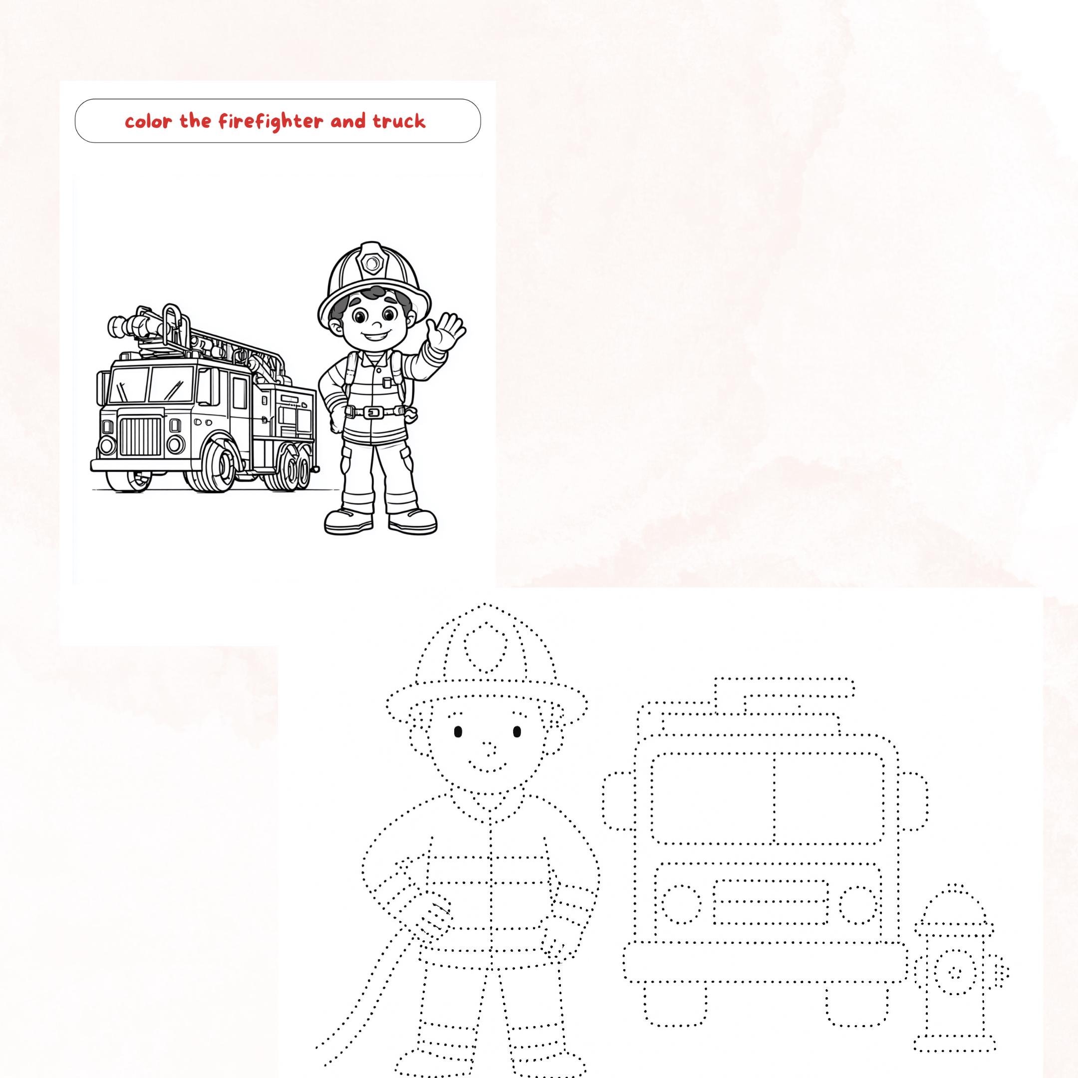 Fire Safety Week Activity Pack for Toddlers, PDF Printable Coloring ...