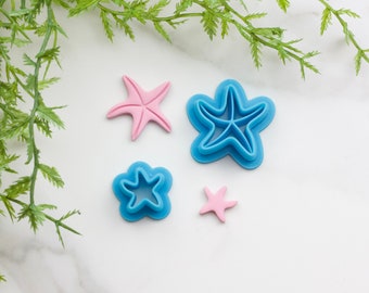 Starfish Beach Ocean Polymer Clay Cutter, 3D Printed cutter, Cookie Cutter, Polymer Clay Jewelry, Clay Maker, Jewelry Making Supplies
