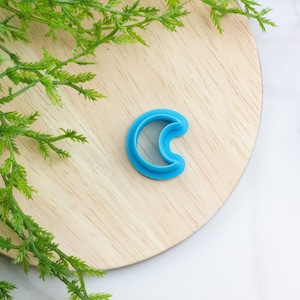 Crescent Moon Polymer Clay Cutter, Clay Maker Supplies, Cookie Cutter, Polymer Clay Jewelry, Polymer Clay Earrings