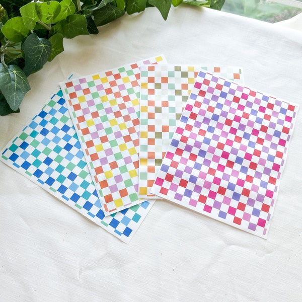 Checkered Clay Image Transfer Paper, Colorful Clay Transfer Sheets, Clay Tools, Clay Maker, Polymer Clay Supplies, Polymer Clay Earrings