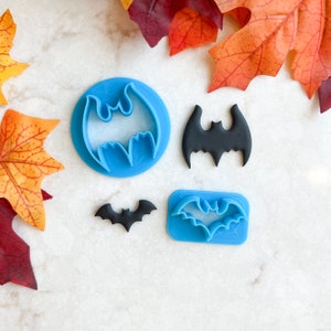 Halloween Bat Polymer Clay Cutters, Bat Clay Cutters, Halloween Clay Cutters, Fall Clay Cutters, Autumn Clay Cutters, Clay Maker Supplies